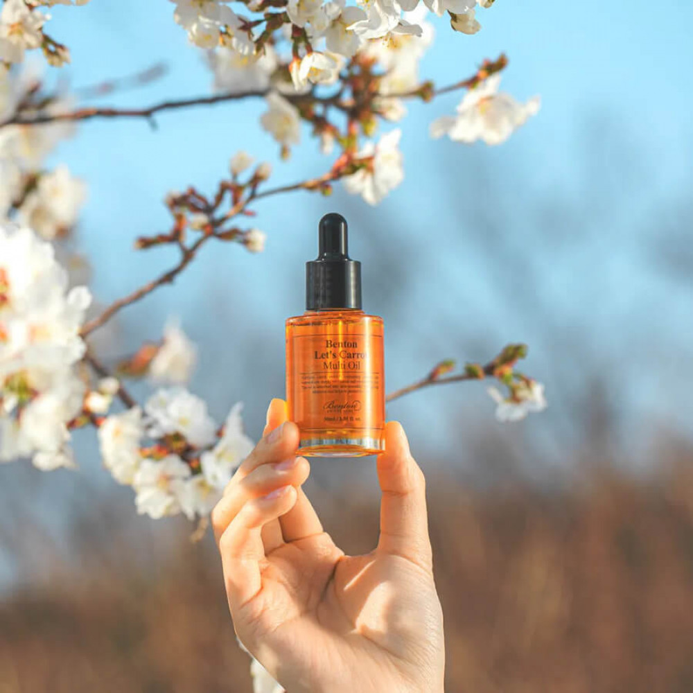 Мультифункциональная сыворотка с маслом семян моркови - Benton Let’s Carrot Multi Oil фото 4