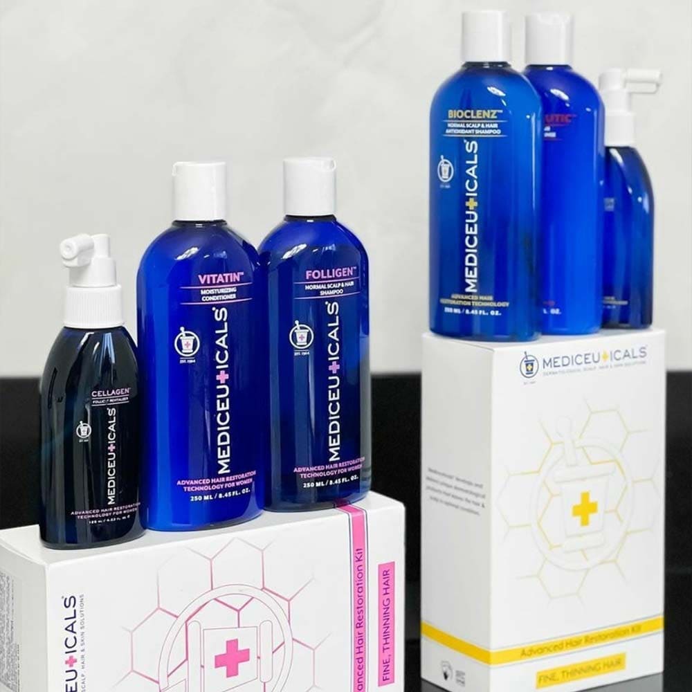 Мужской набор для стимулирования роста волос - Mediceuticals Advanced Hair Restoration Kit Fine фото 4