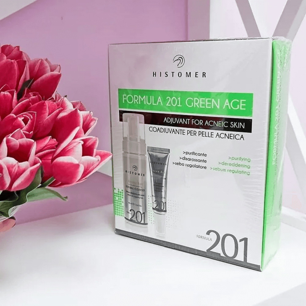 Набір комплексний догляд для шкіри з акне - Histomer Formula 201 Green Age Complete Acne Kit  фото 5