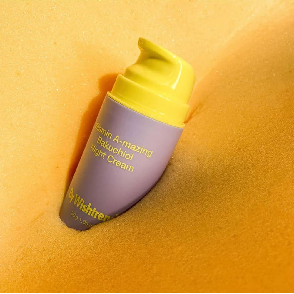 Ночной крем для лица с ретинолом и бакучиолом - By Wishtrend Vitamin A-mazing Bakuchiol Night Cream фото 5