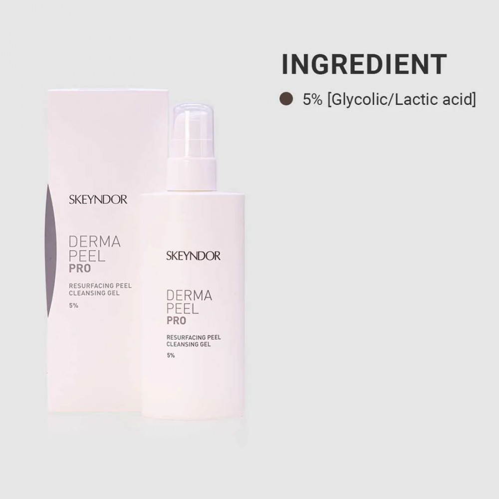 Оновлюючий гель для очищення обличчя та тіла - Skeyndor Dermapeel Pro Resurfacing Peel Cleasing Gel фото 4