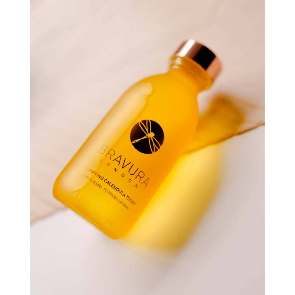 Очищающий тонер на основе календулы и AHA кислот 13% - Bravura London Purifying Calendula Toner 13% AHA фото 4