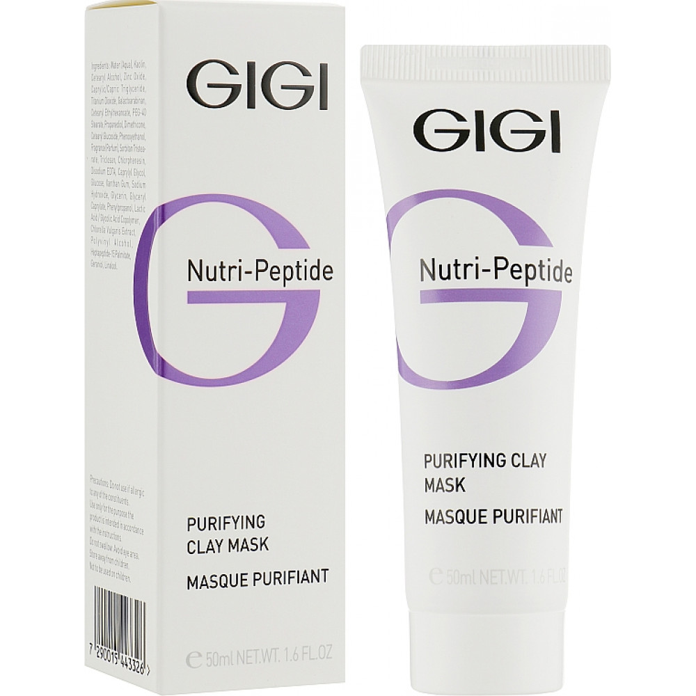 Очищающая маска для жирной и комбинированной кожи - GIGI Nutri-Peptide Purifying Clay Mask фото 2