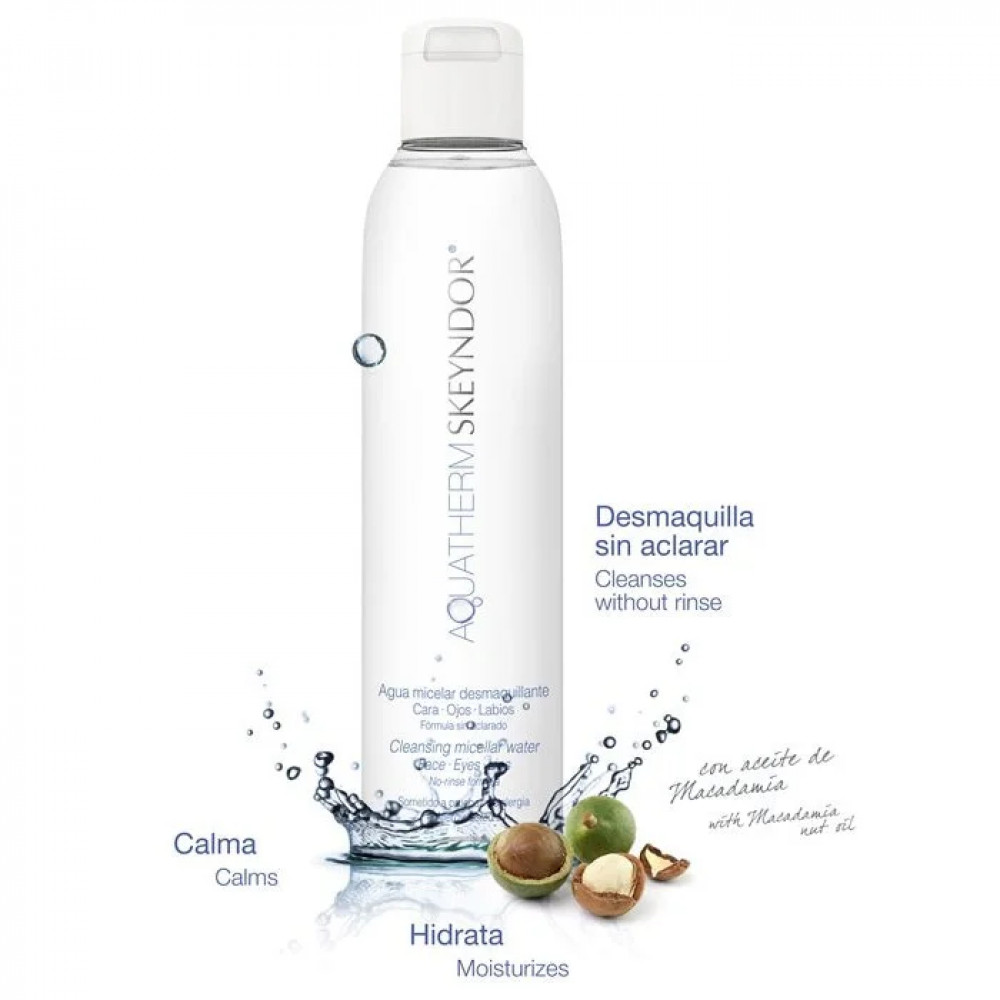 Очищающая мицеллярная вода - Skeyndor Aquatherm Cleansing Micellar Water фото 4
