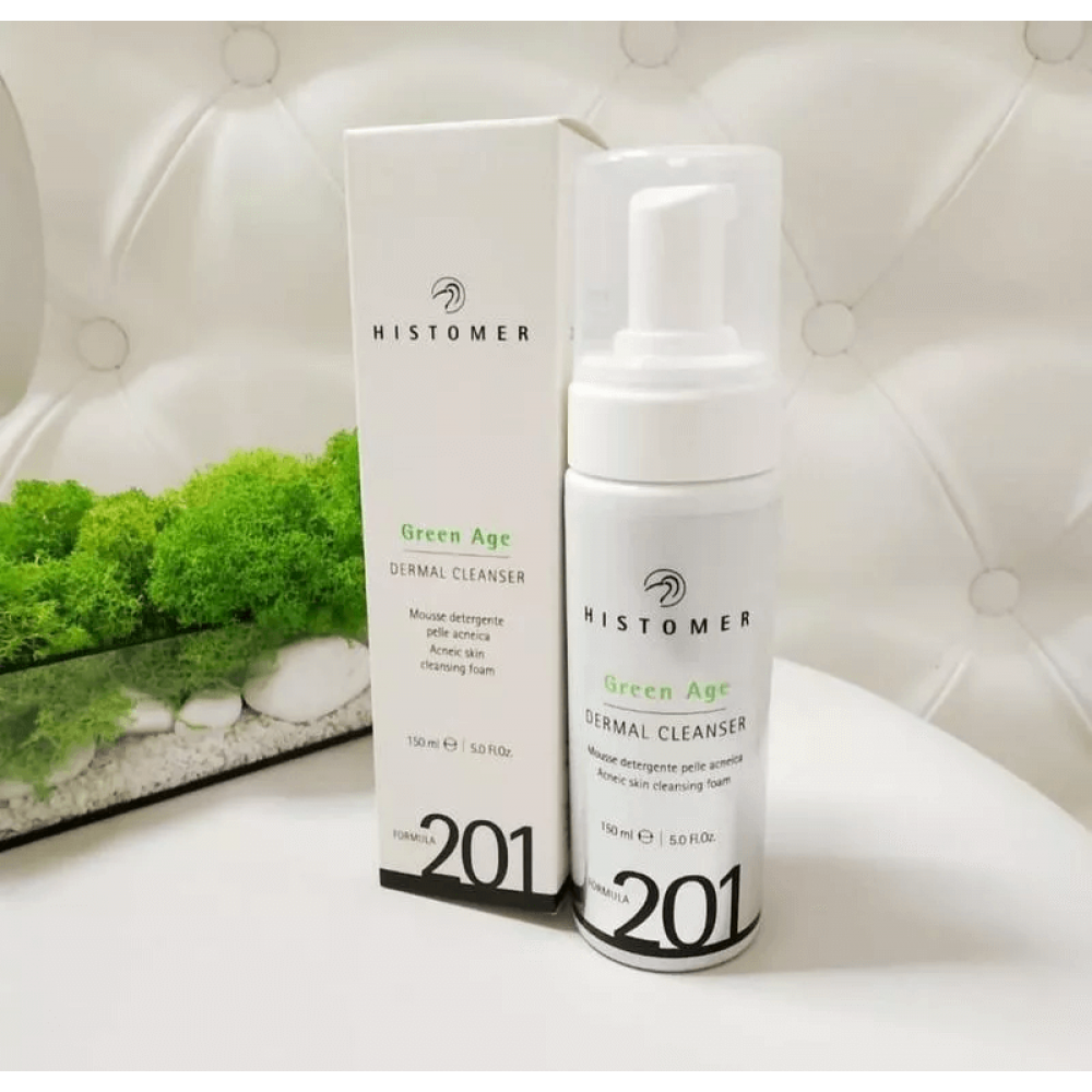 Очищуючий мус для проблемної та жирної шкіри - Histomer Formula 201 Green Age Dermal Cleanser фото 3