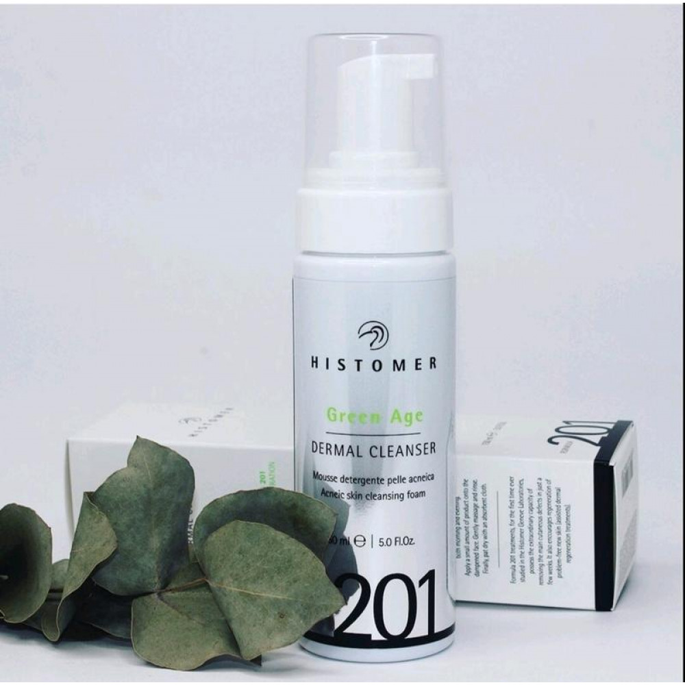 Очищуючий мус для проблемної та жирної шкіри - Histomer Formula 201 Green Age Dermal Cleanser фото 2