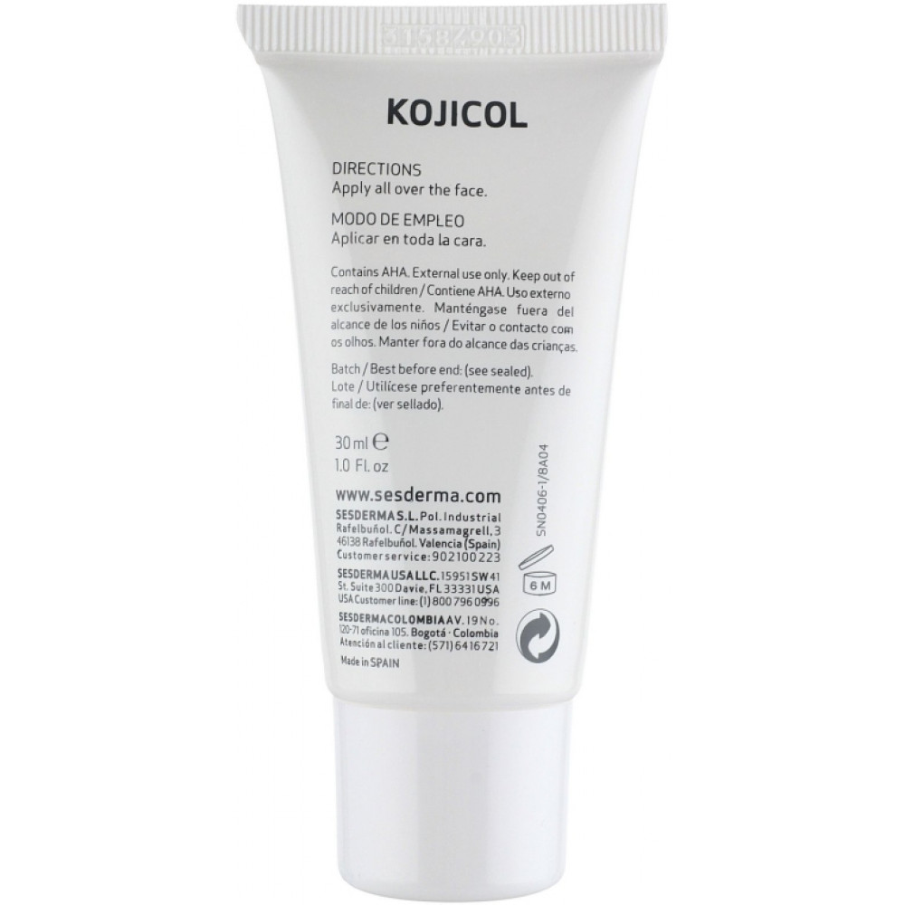 Освітлювальний крем - SeSDerma Kojicol Skin Lightener Cream SPF 20 фото 2