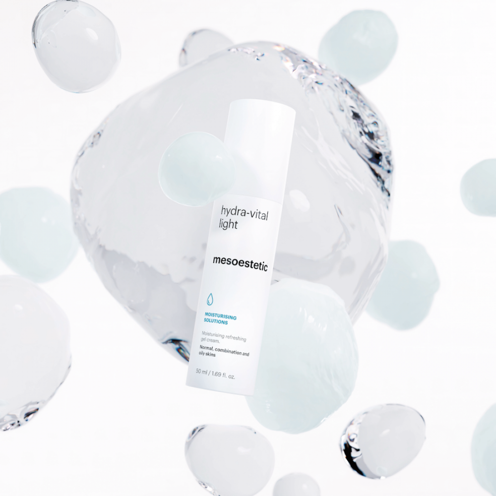 Освіжаючий та відновлюючий зволожуючий гель-крем - Mesoestetic Hydra-Vital Light фото 3