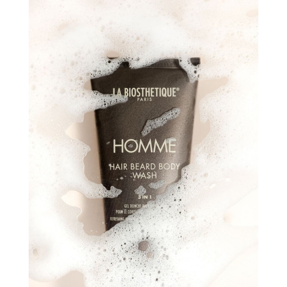 Освежающий и увлажняющий гель для тела, волос и бороды - La Biosthetique Hair Beard Body Wash (3 in 1) фото 4