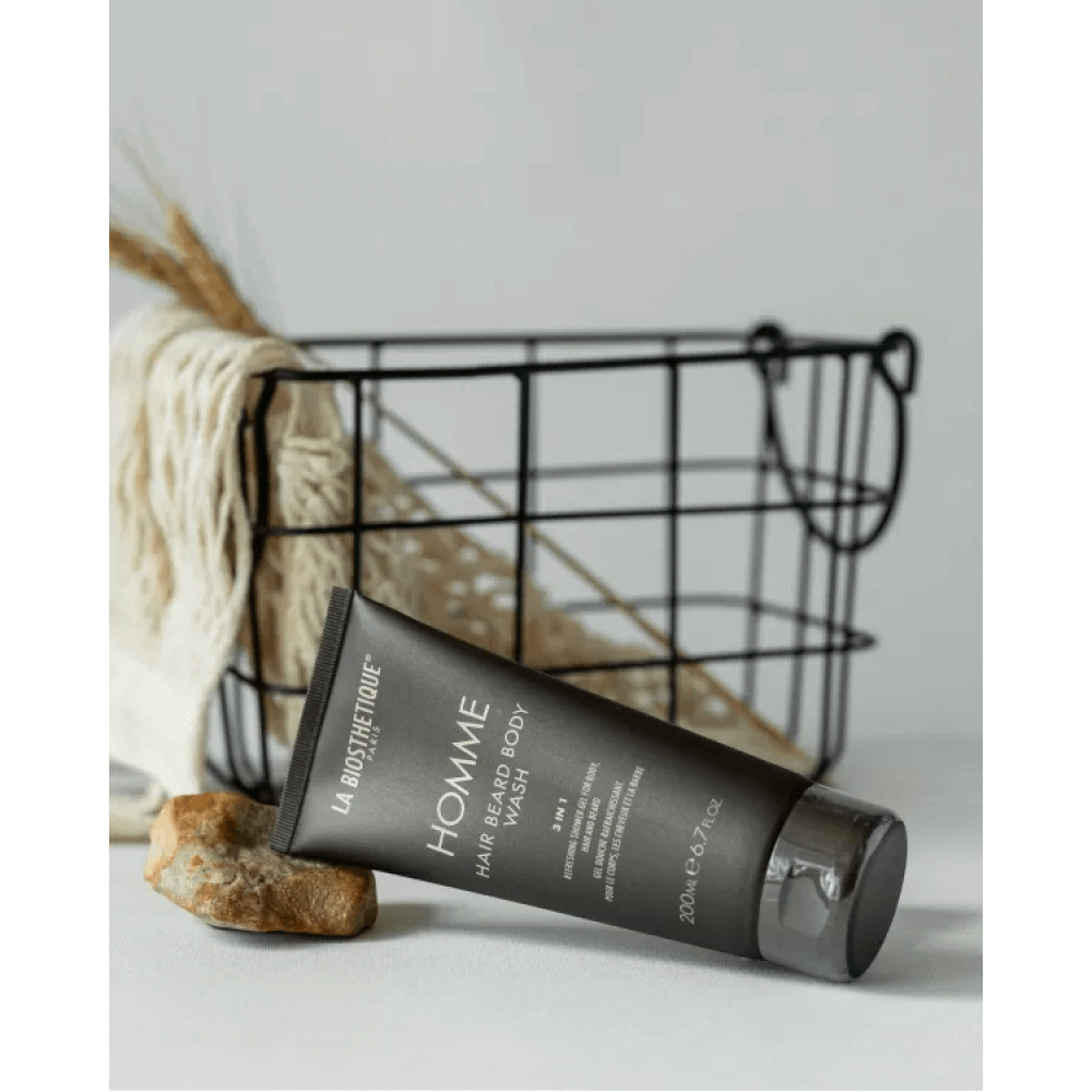 Освежающий и увлажняющий гель для тела, волос и бороды - La Biosthetique Hair Beard Body Wash (3 in 1) фото 5