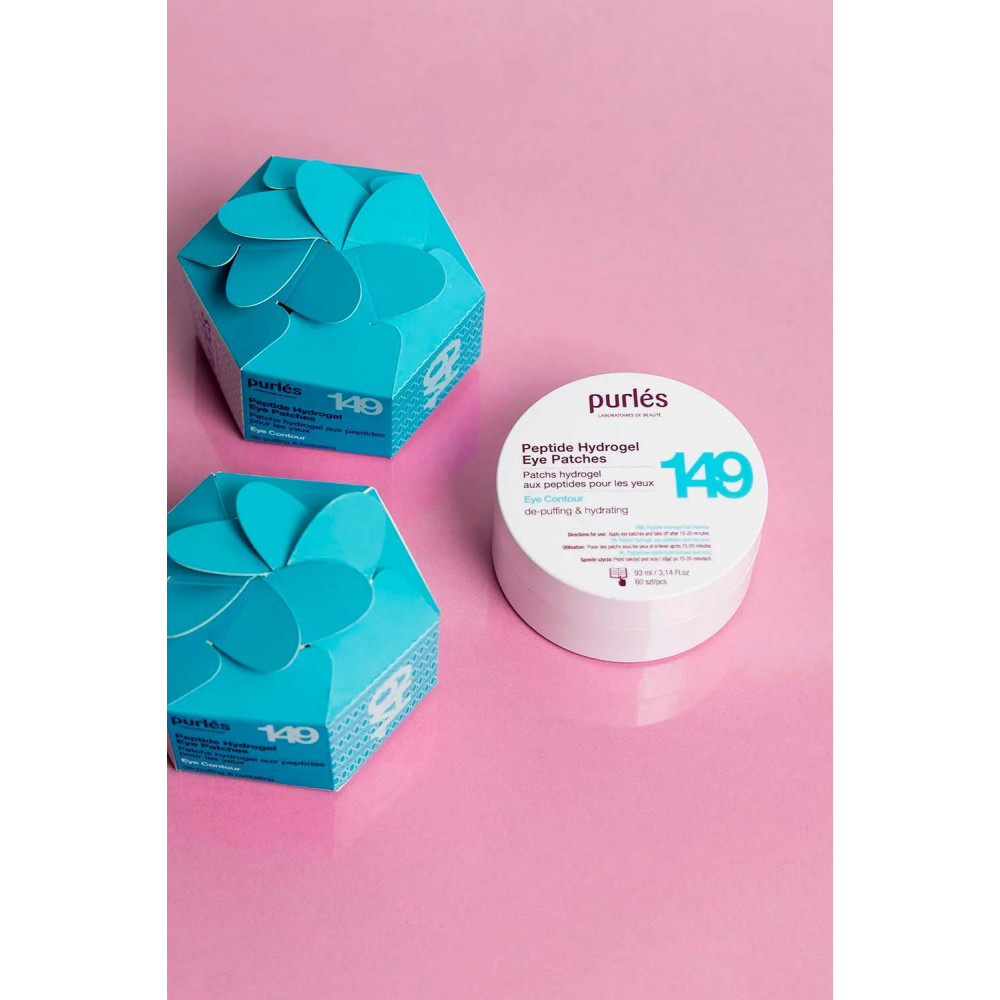Патчі з пептидами, що відновлюють - Purles Eye Contour Peptide Hydrogel Eye Patches 149 фото 2