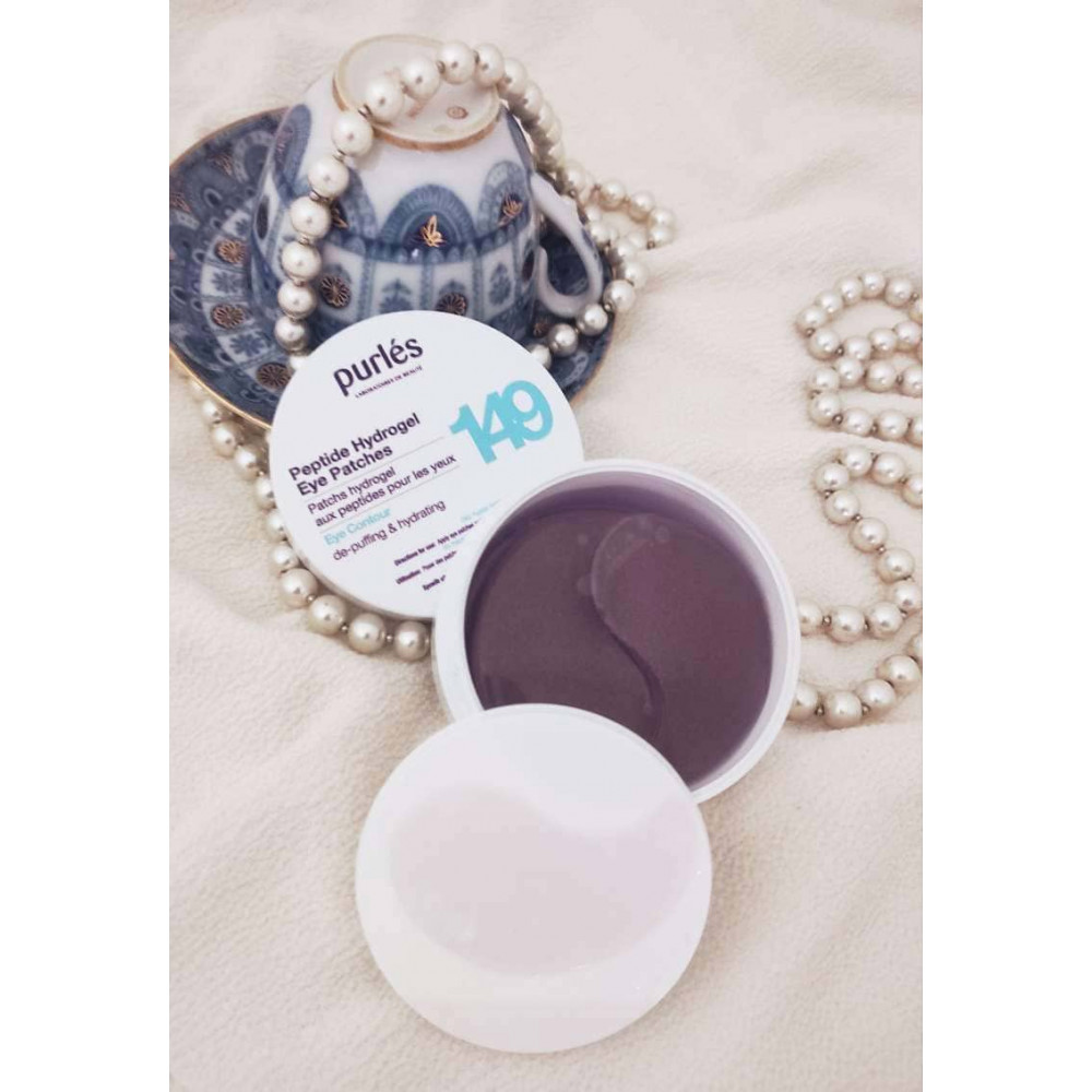 Патчі з пептидами, що відновлюють - Purles Eye Contour Peptide Hydrogel Eye Patches 149 фото 4