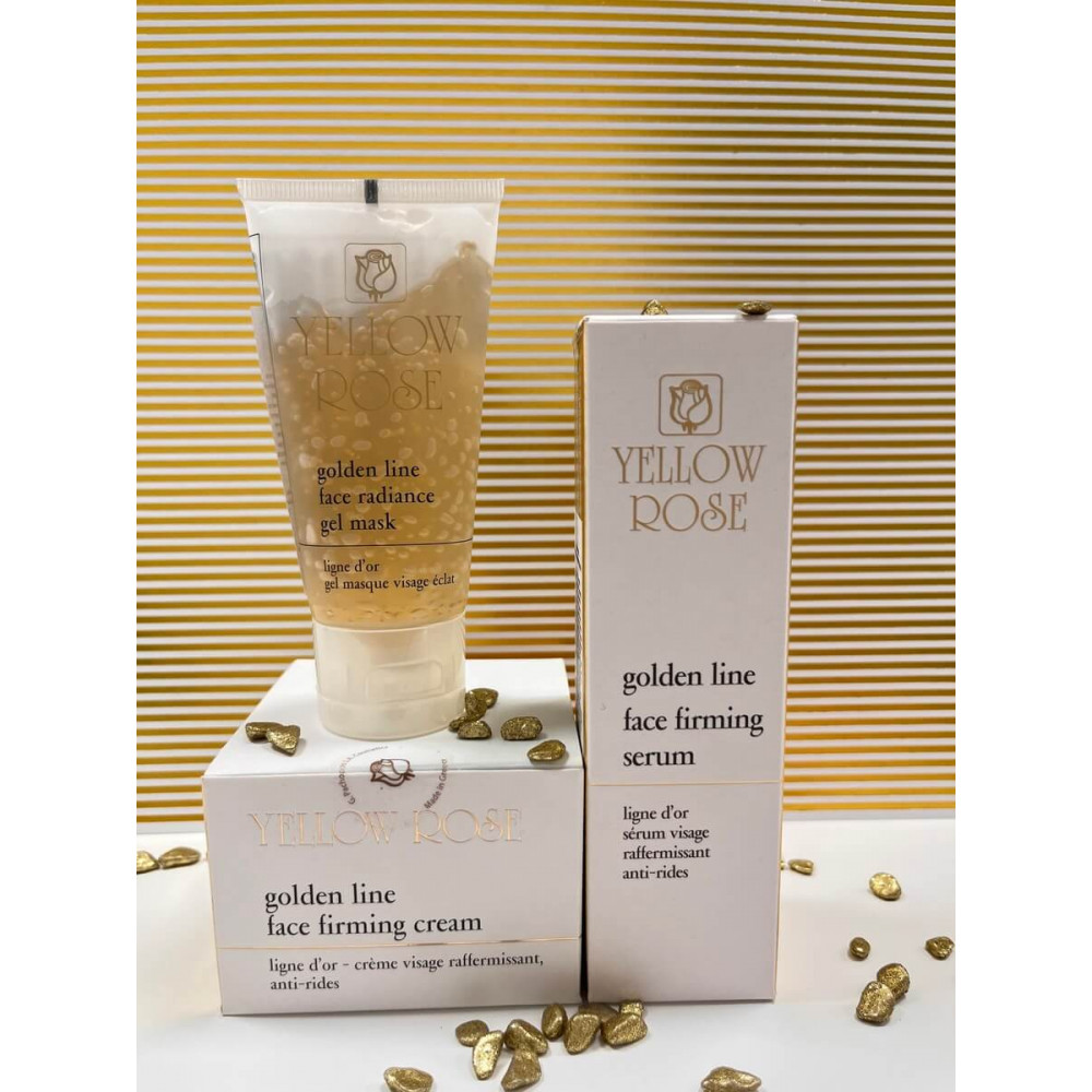 Подтягивающая гелевая маска с золотом - Yellow Rose Golden Line Face Radiance Gel Mask фото 2