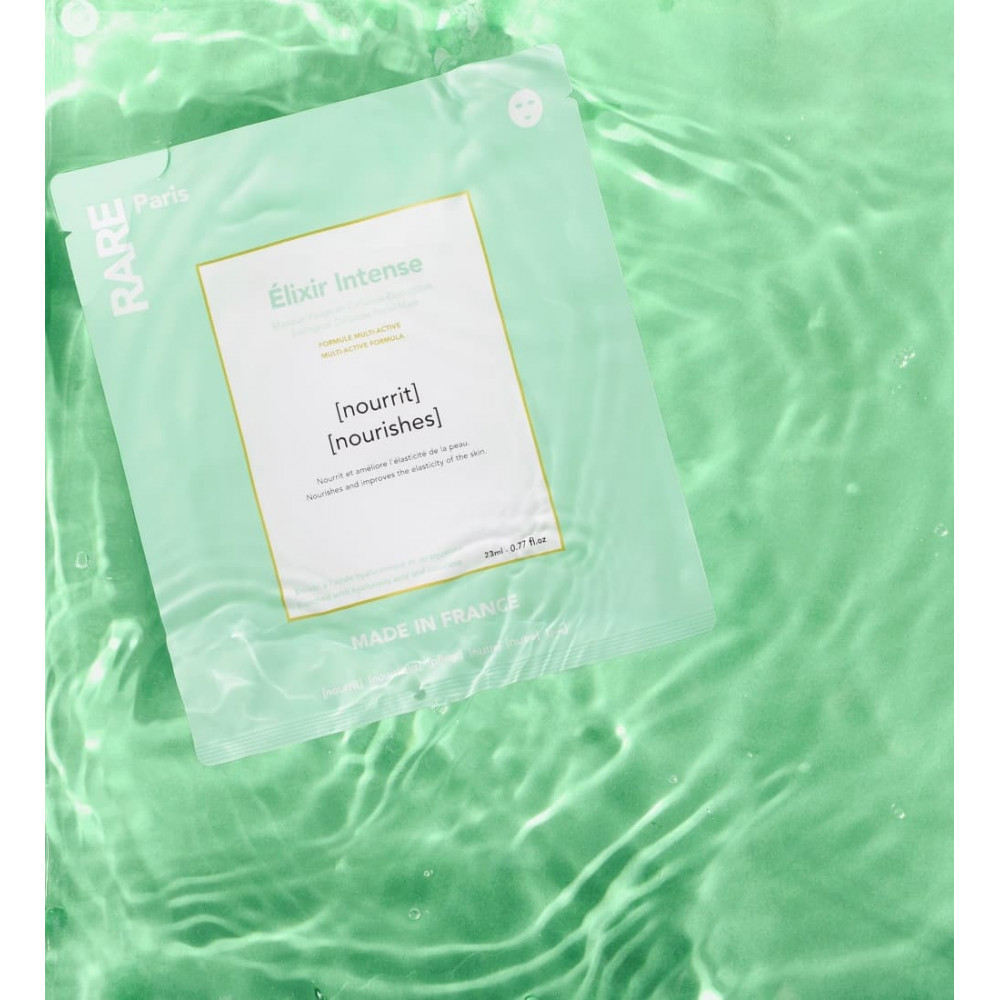 Поживна маска для обличчя з гіалуроновою кислотою та скваланом - Rare Paris Elixir Intence Ecological Cellulose Facial Mask фото 4