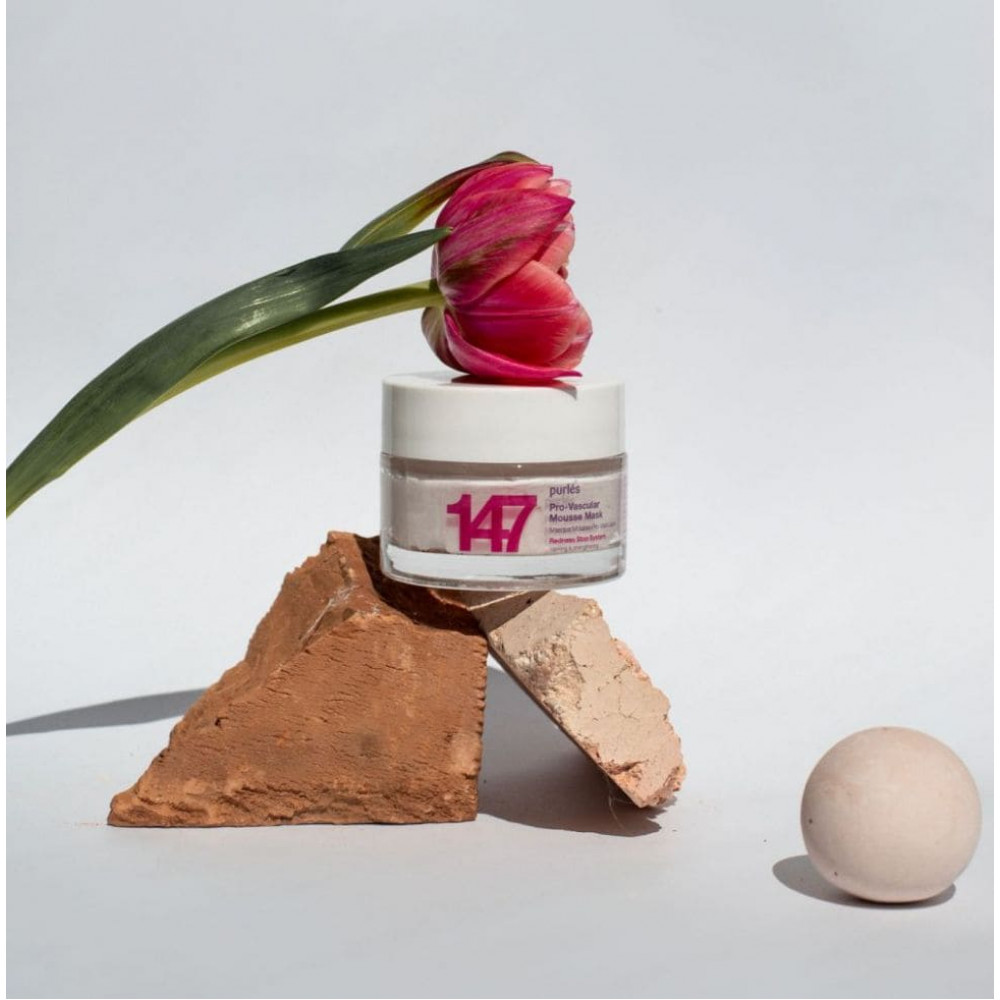 Про-судинна маска-мус - Purles Redness Stop System Pro-Vascular Mousse Mask 147 фото 5