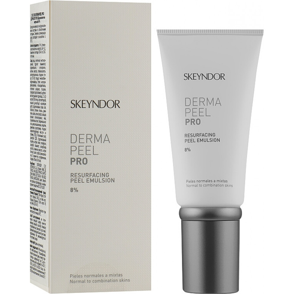 Регенеруюча емульсія для комбінованої шкіри АНА 8% SPF20 - Skeyndor Dermapeel Pro Resurfacing Peel Emulsion SPF20 фото 2