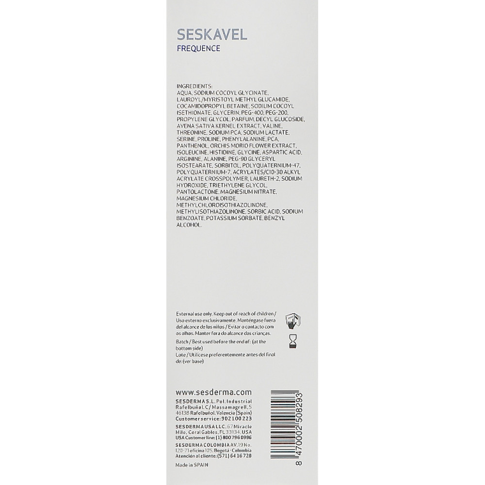 Шампунь для частого использования - SeSDerma Seskavel Frequent Use Shampoo фото 3