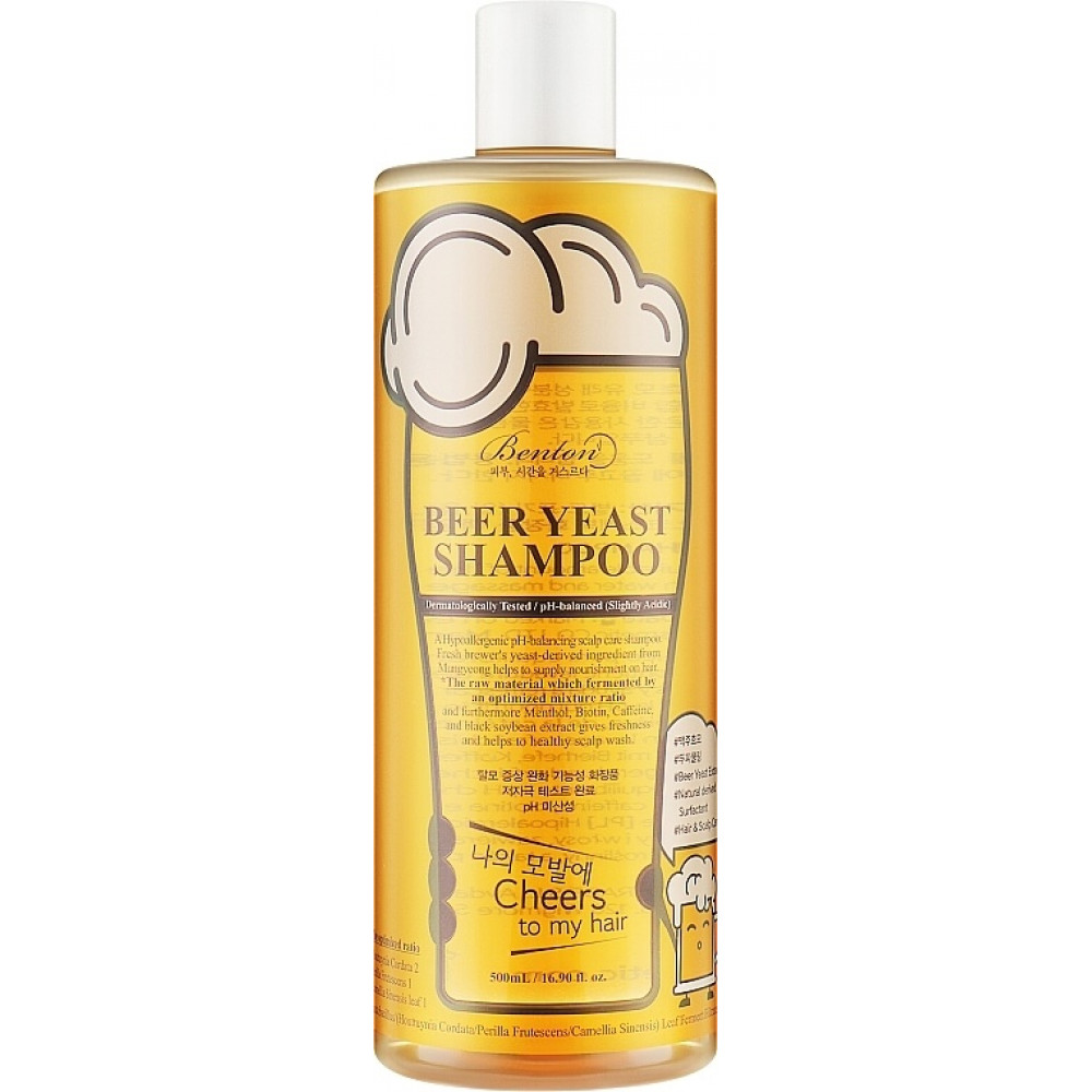 Шампунь с пивными дрожжами для укрепления и восстановления волос - Benton Beer Yeast Shampoo фото 2