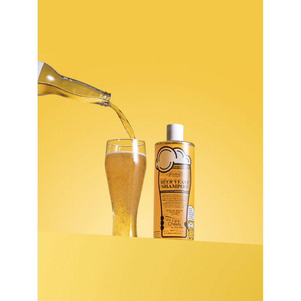 Шампунь с пивными дрожжами для укрепления и восстановления волос - Benton Beer Yeast Shampoo фото 4