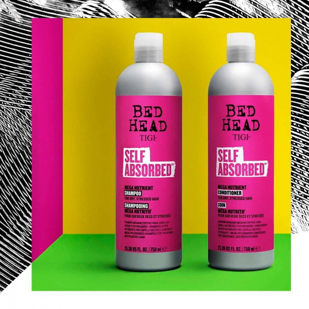 Питательный шампунь для ломких волос - Tigi Bed Head Self Absorbed Mega Nutrient Shampoo фото 3