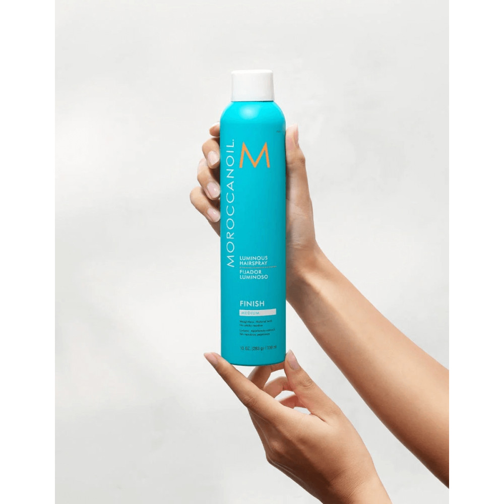 Сияющий лак средней фиксации - Moroccanoil Luminous Hairspray Medium  фото 2