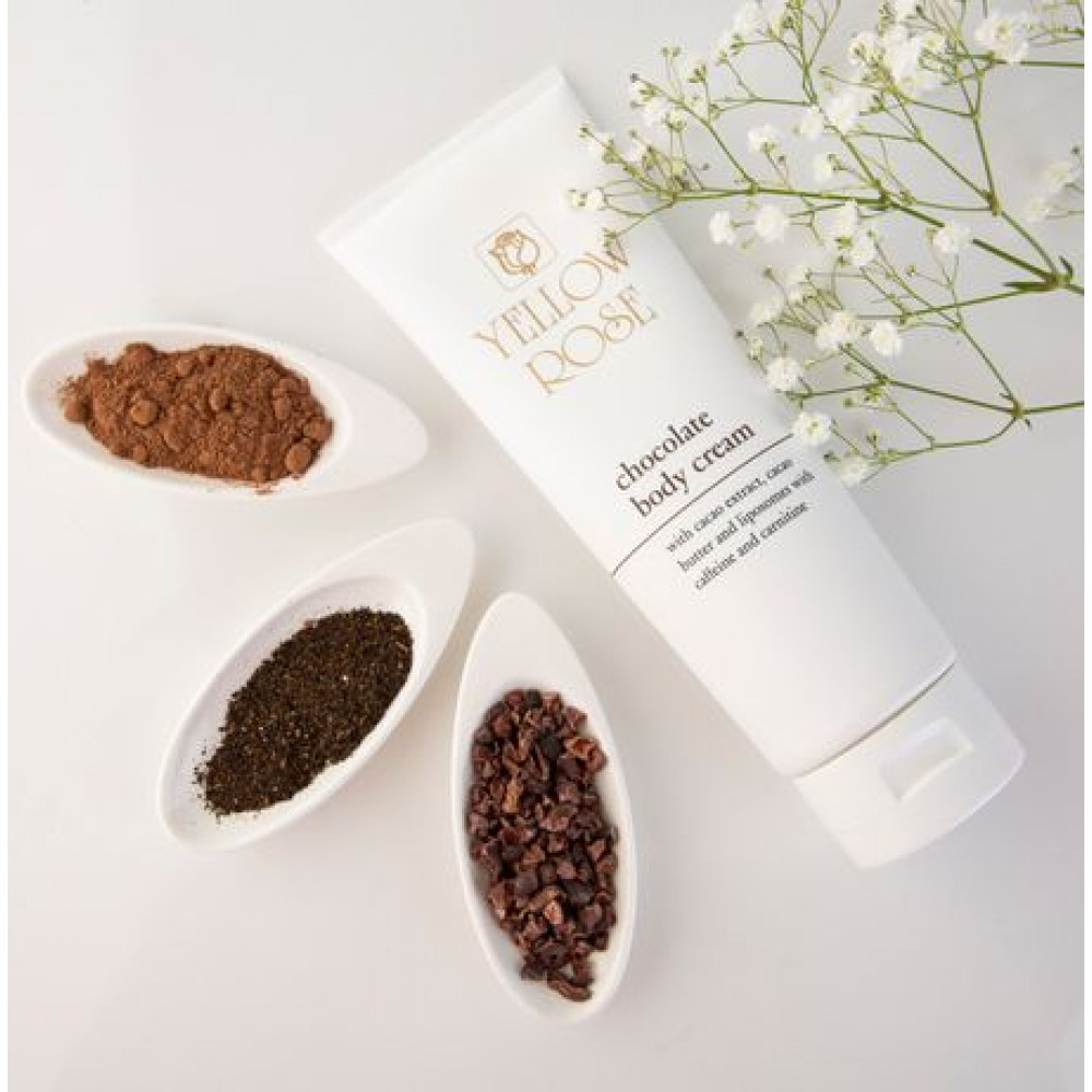 Шоколадний тонізуючий масажний крем для тіла - Yellow Rose Chocolate Body Cream  фото 4