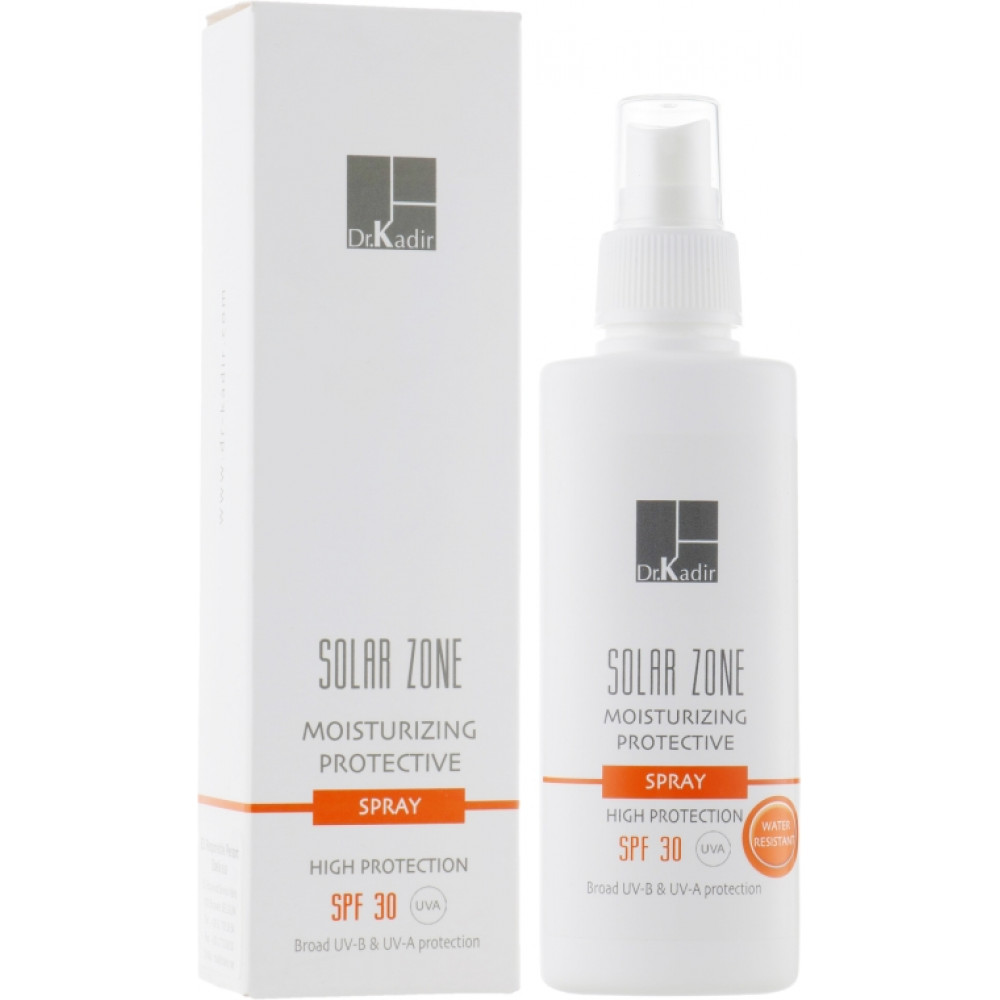 Сонцезахисний зволожуючий спрей SPF 30 - Dr. Kadir Solar Zone moisturizing protective spray spf 30+ фото 2