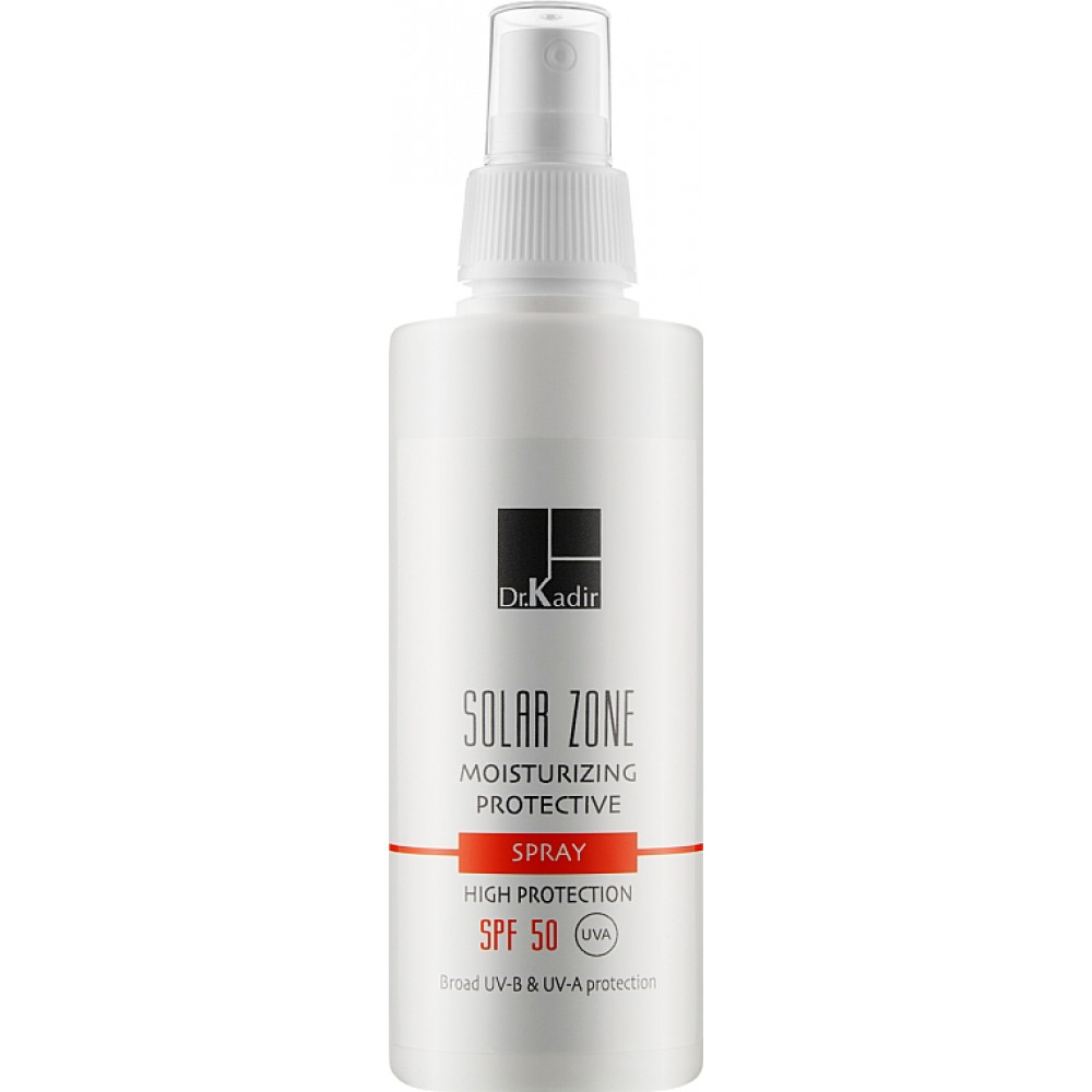 Сонцезахисний зволожуючий спрей SPF 50 - Dr. Kadir Solar Zone moisturizing protective spray spf 50+ фото