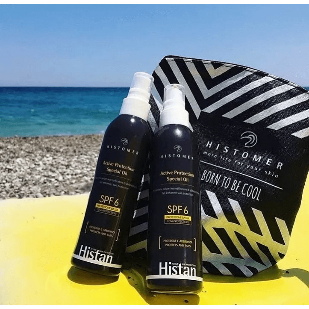  Солнцезащитное масло-бронзатор для лица и тела - Histomer Histan Active Protection Special Оil SPF6 фото 3