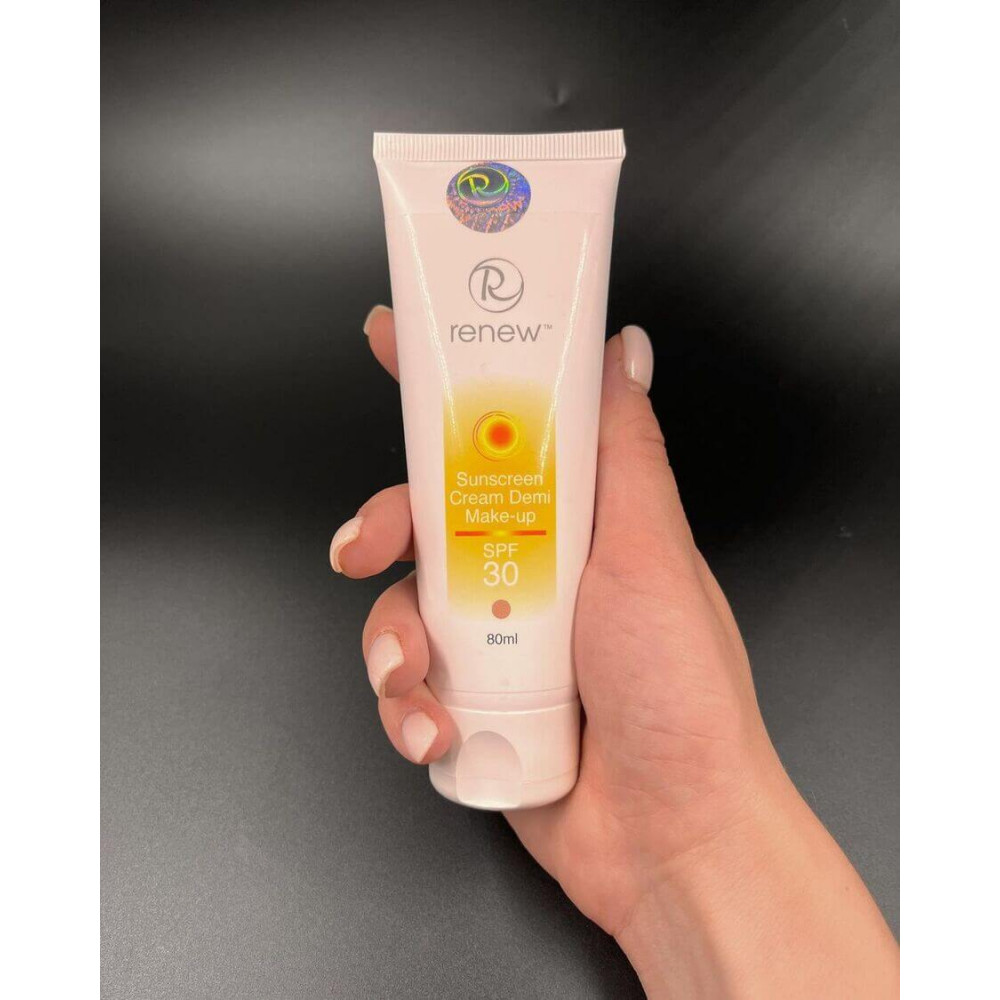 Солнцезащитный тональный крем-антиоксидант для лица SPF-30 - Renew Sunscreen Cream SPF-30 Demi Make-Up фото 4