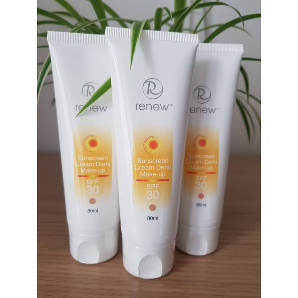 Солнцезащитный тональный крем-антиоксидант для лица SPF-30 - Renew Sunscreen Cream SPF-30 Demi Make-Up фото 5
