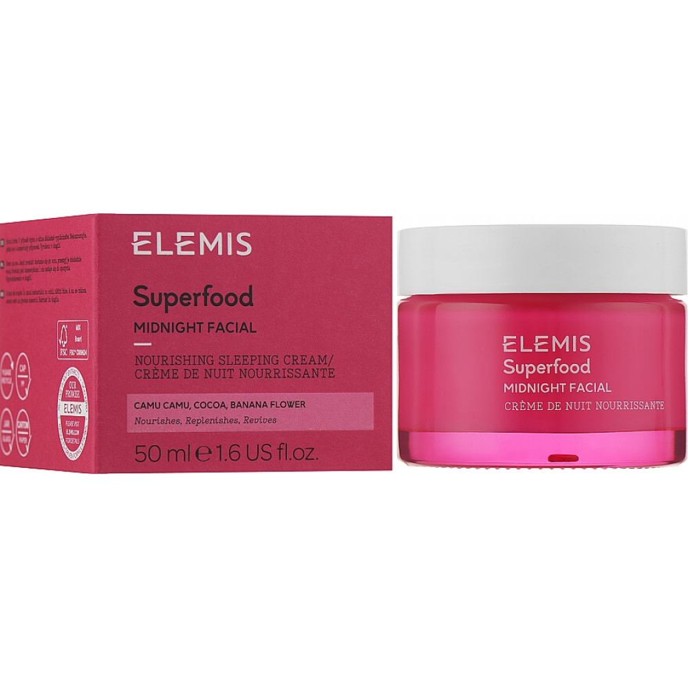 Суперфуд нічний живильний крем із пребіотиками - Elemis Superfood Midnight Facial фото 2