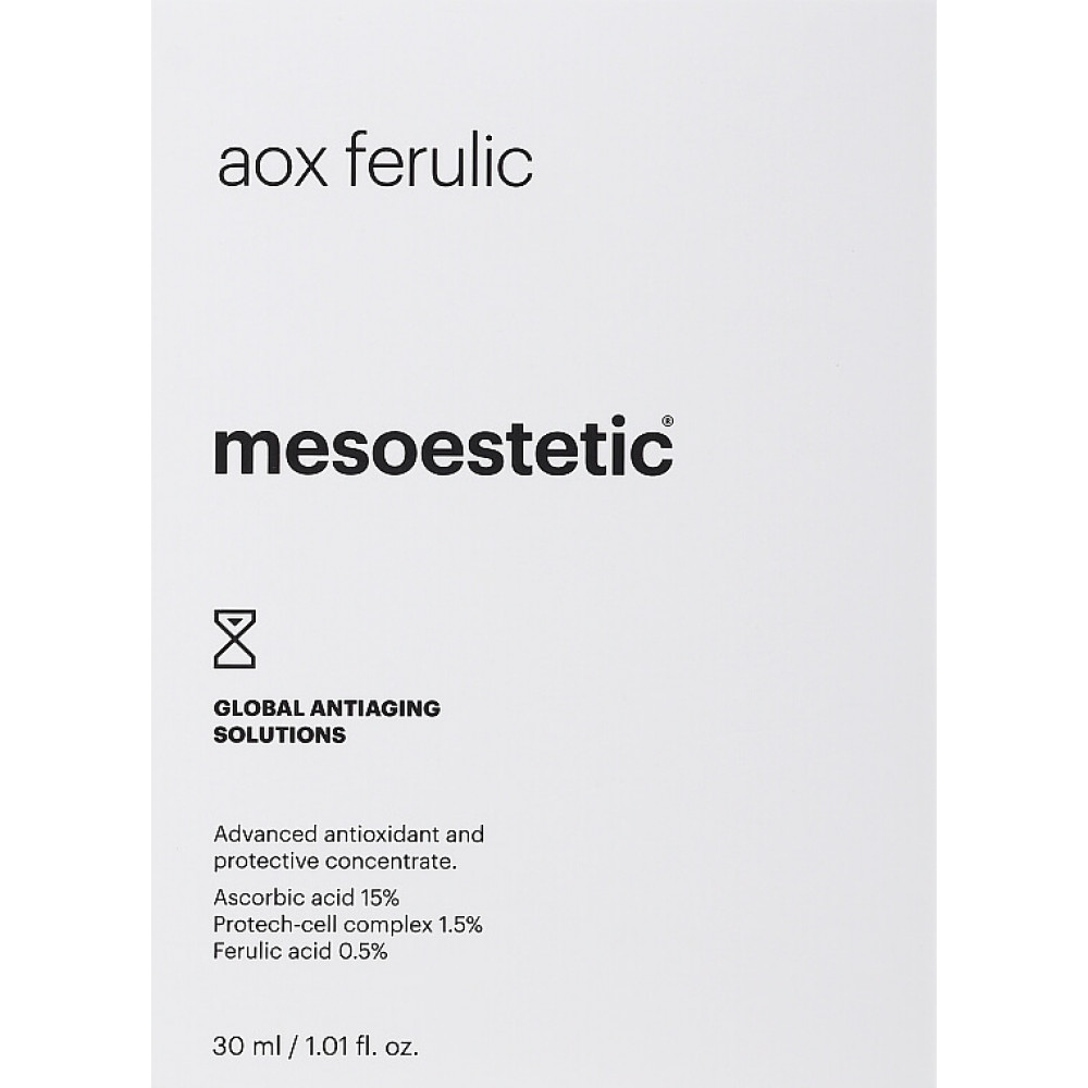Сыворотка антиоксидант против преждевременного старения кожи - Mesoestetic Aox Ferulic фото 5