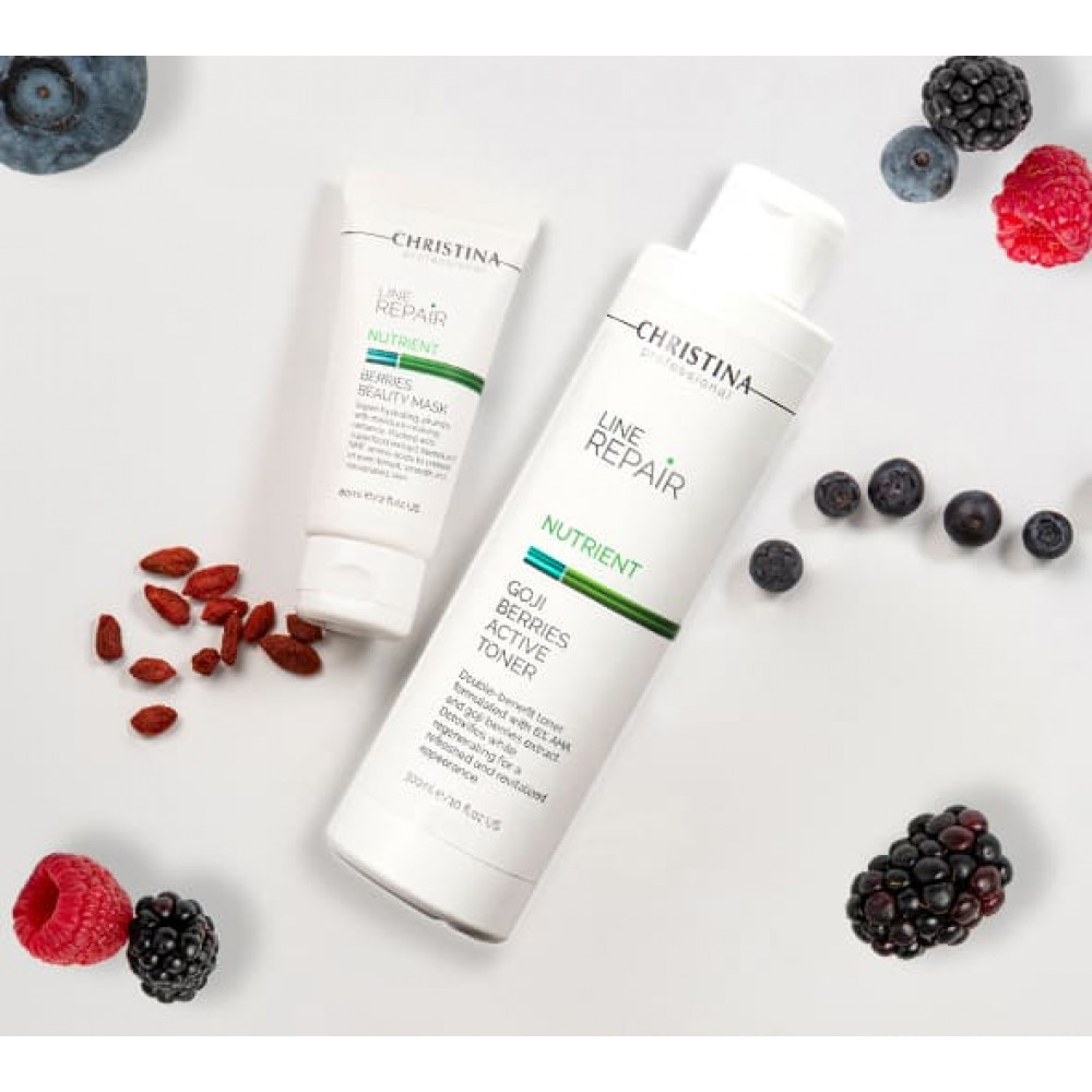 Тонік з ягодами годжі для обличчя - Christina Line Repair Nutrient Goji Berries Active Toner фото 5
