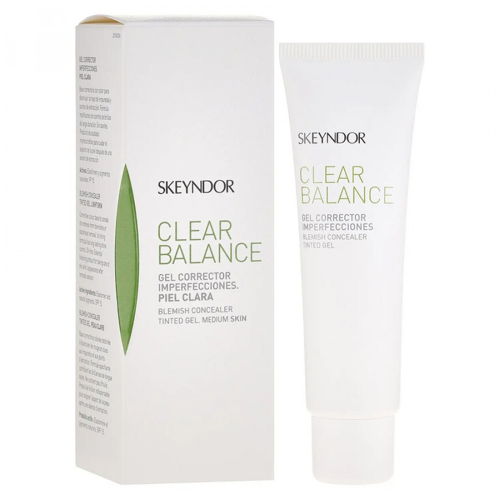 Тонирующий крем-гель от покраснений для светлой кожи - Skeyndor Clear Balance Gel Corrector Imperfecciones фото 3