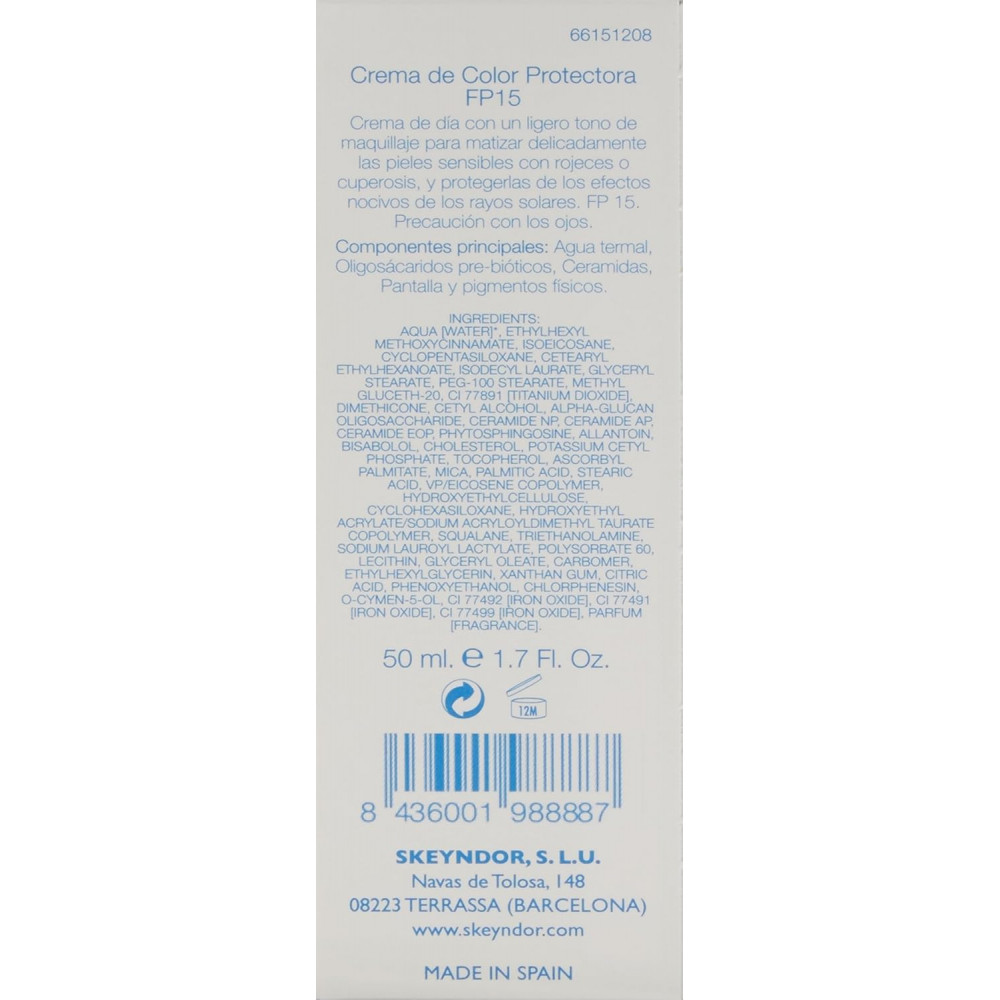 Тонирующий защитный крем SPF 15 - Skeyndor Aquatherm Tinted Defence Cream SPF 15 фото 3