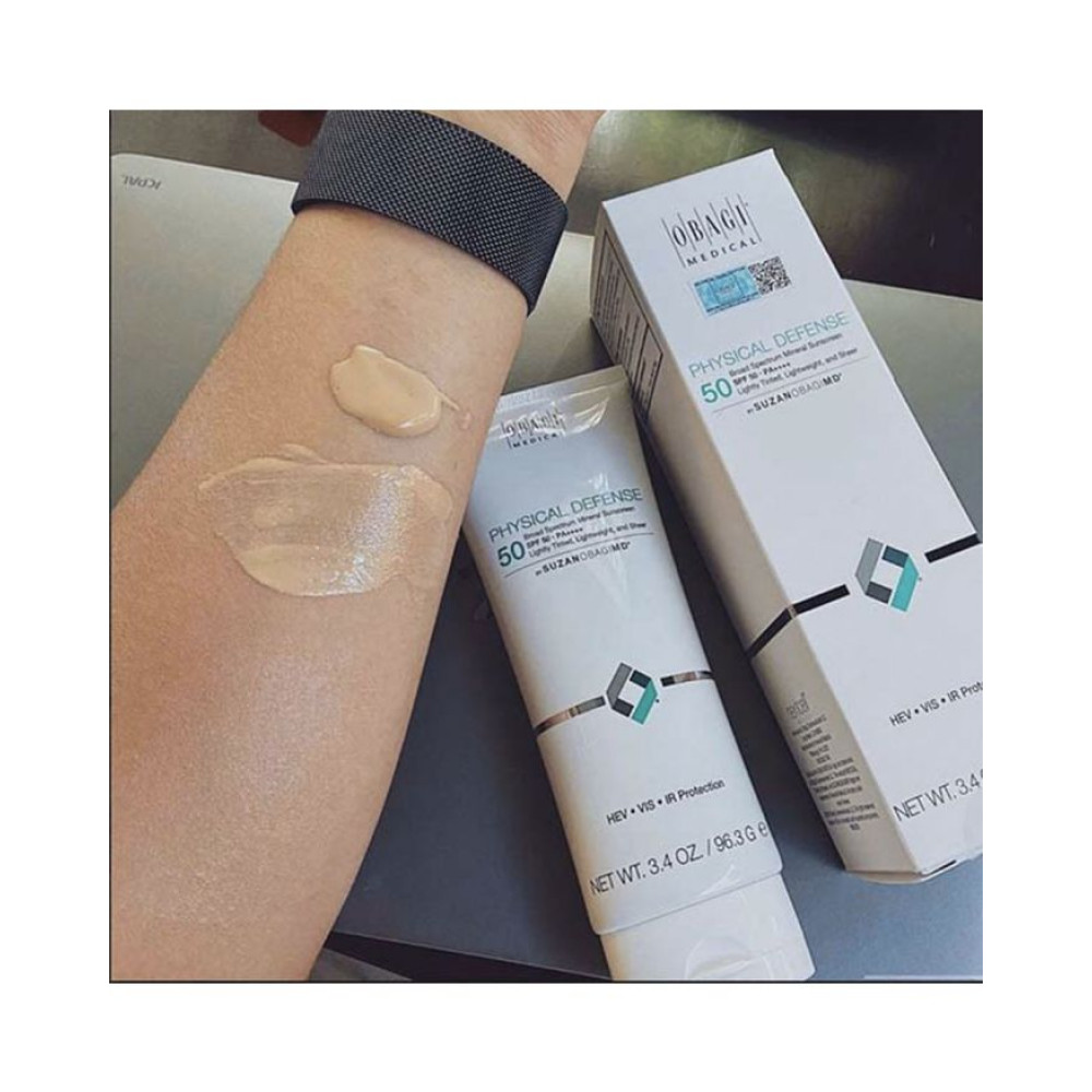Тонирующий солнцезащитный крем на минеральной основе SPF 50 - Obagi Medical Suzanogimd Physical Defense Sunscreen SPF 50 фото 4