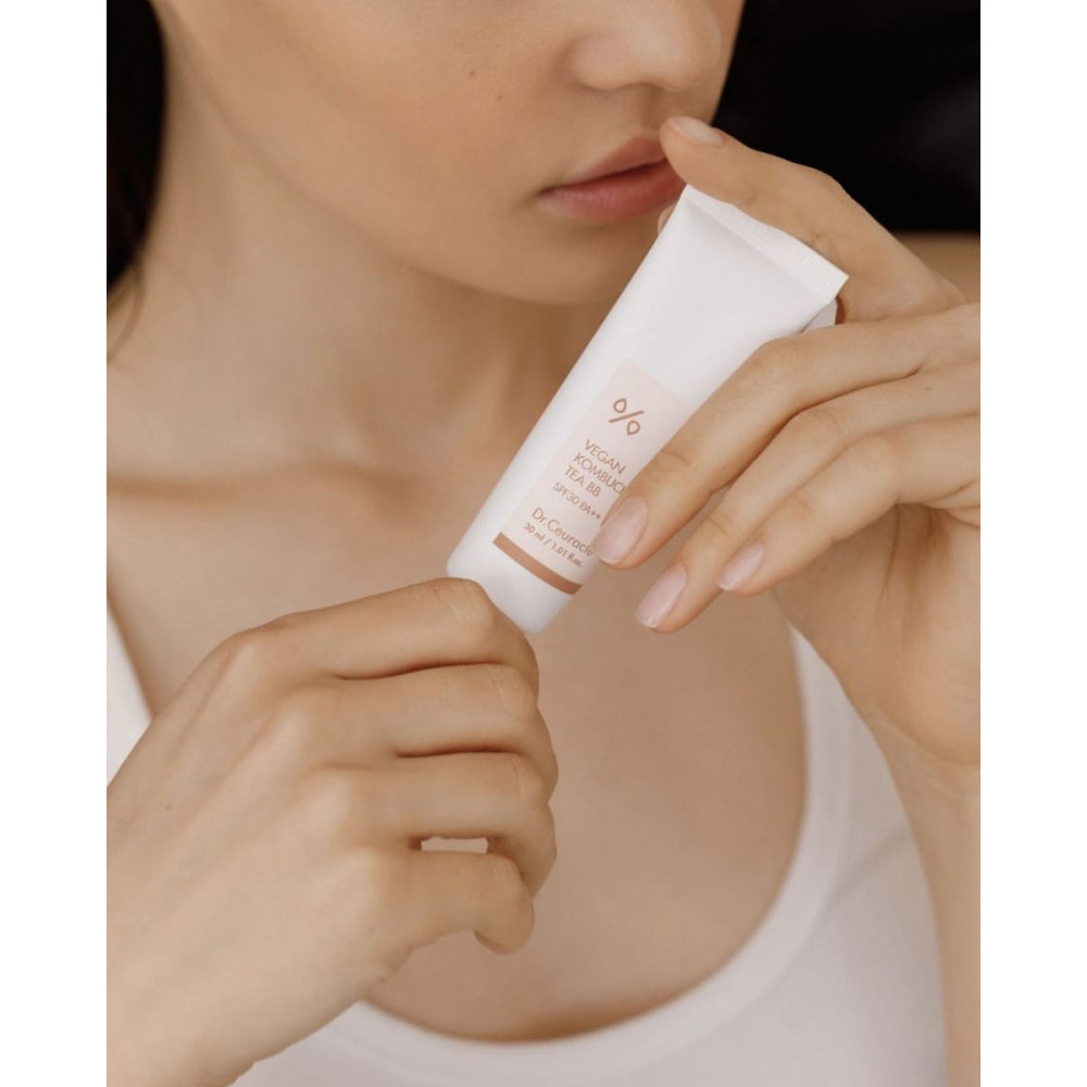 Веганський тональний ВВ-крем з екстрактом комбучі - Dr.Ceuracle Vegan Kombucha Tea BB Cream SPF 30/PA++  фото 2