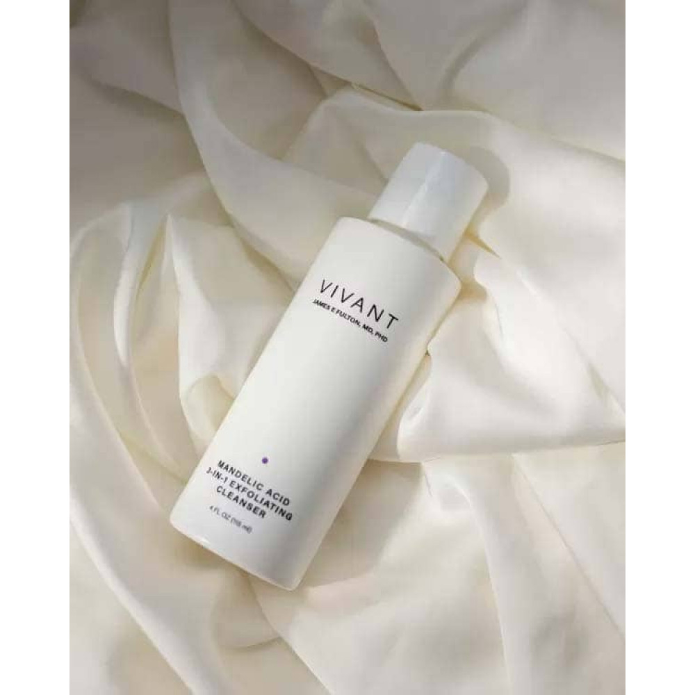 Отшелушивающее очищающее средство 3-в-1 с миндальной кислотой - Vivant Skin Care Mandelic Acid 3-in-1 Exfolianting Cleanser  фото 2
