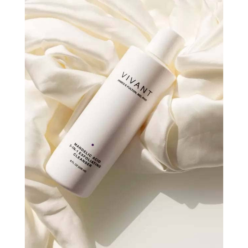 Отшелушивающее очищающее средство 3-в-1 с миндальной кислотой - Vivant Skin Care Mandelic Acid 3-in-1 Exfolianting Cleanser  фото 3