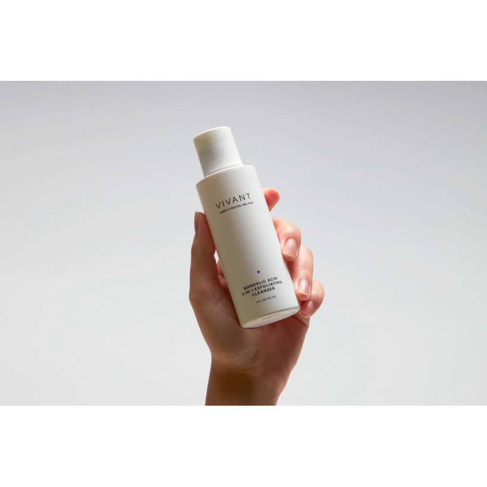 Отшелушивающее очищающее средство 3-в-1 с миндальной кислотой - Vivant Skin Care Mandelic Acid 3-in-1 Exfolianting Cleanser  фото 4