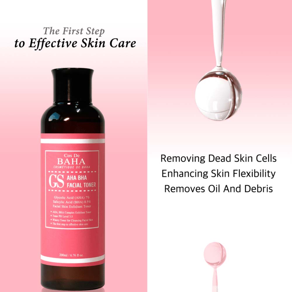Відлущуючий тонер з кислотами для проблемної шкіри -  Cos De Baha AHA BHA Facial Toner  фото 5