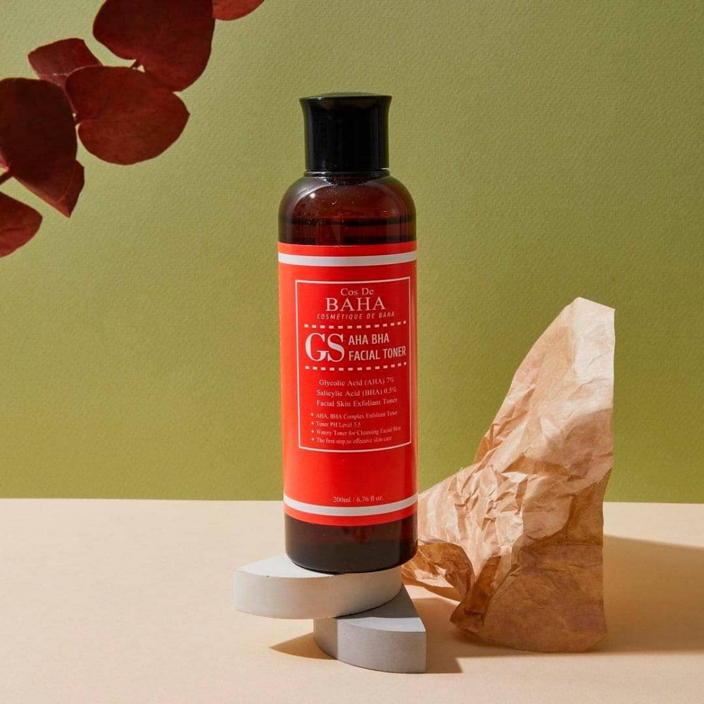 Відлущуючий тонер з кислотами для проблемної шкіри -  Cos De Baha AHA BHA Facial Toner  фото 4