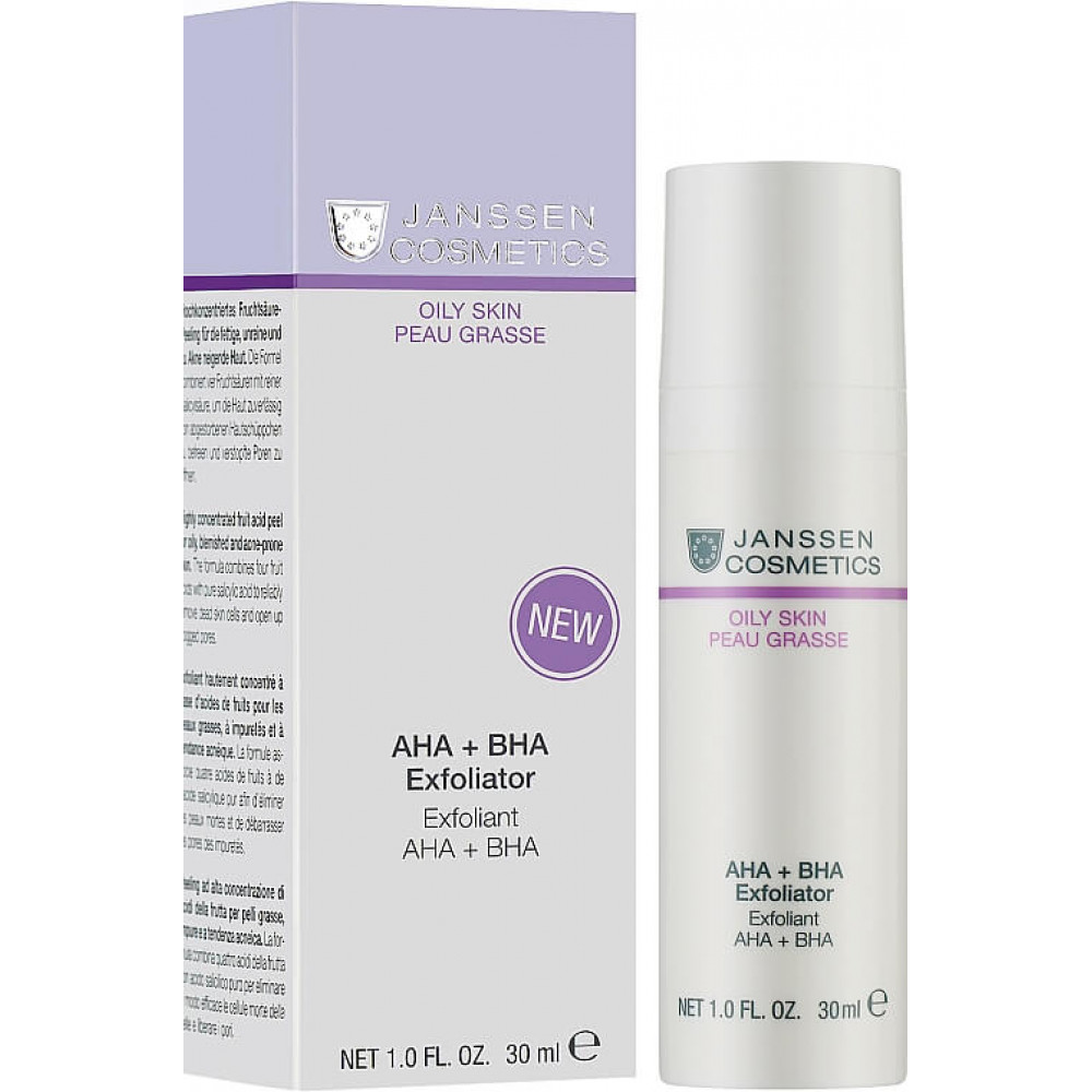 Відлущуючий засіб AHA+BHA - Janssen Cosmetics Oily Skin AHA+BHA Exfoliator фото