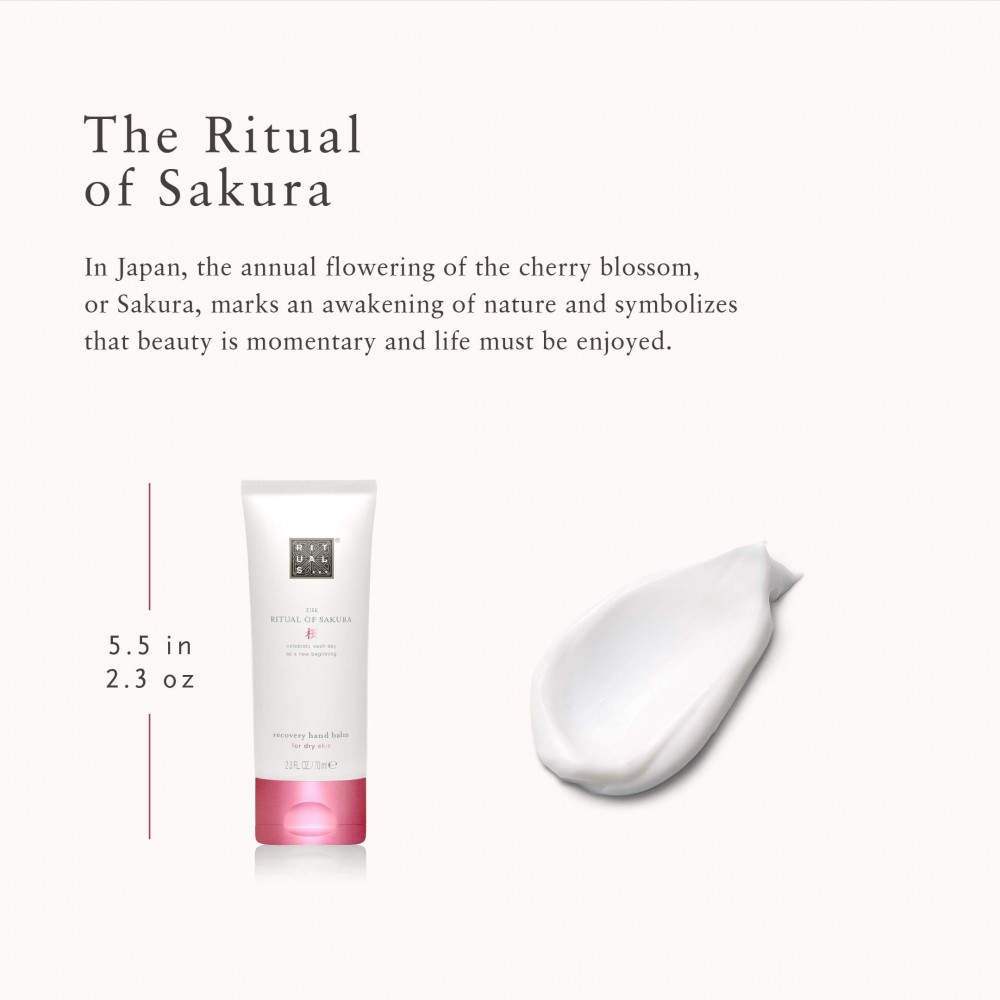 Відновлюючий бальзам для рук з ароматом рисового молока і вишні - Rituals The Ritual of Sakura Recovery Hand Balm фото 3