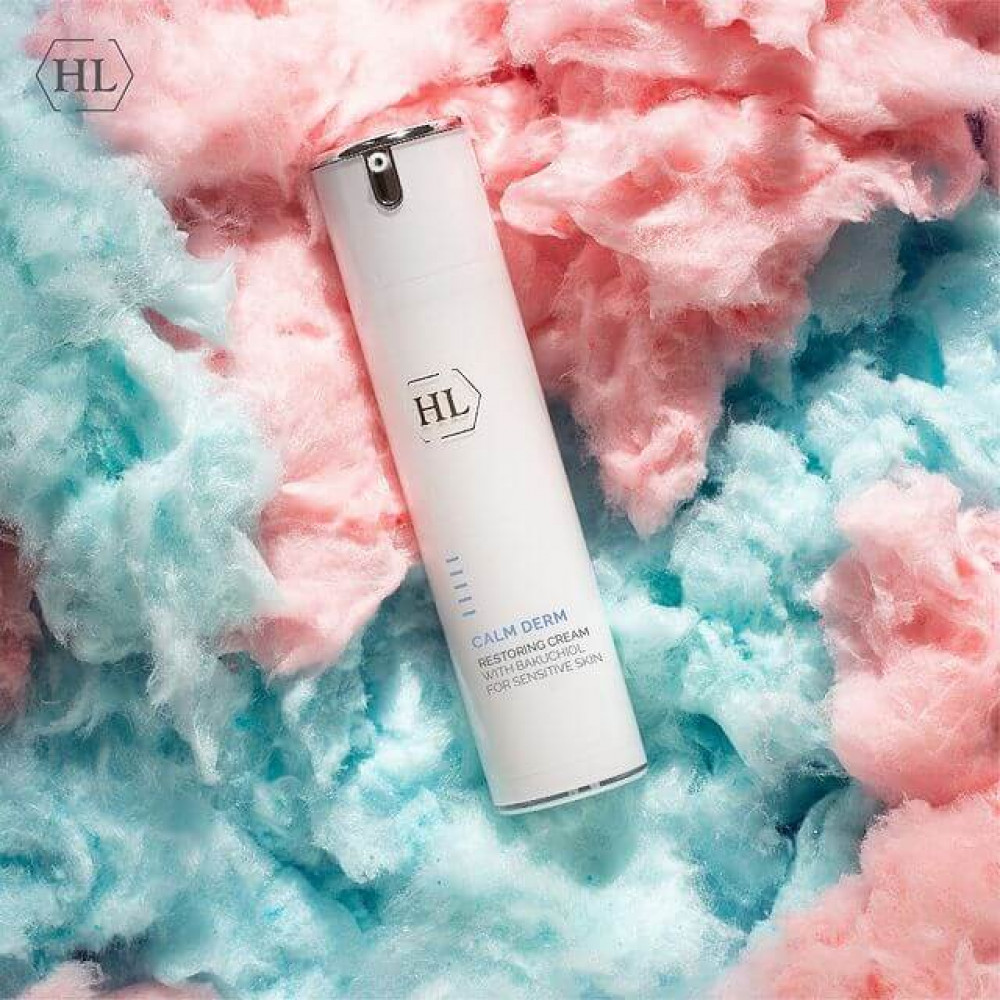 Восстанавливающий крем - Holy Land Cosmetics Calm Derm Restoring Cream For Sensitive Skin With Bakuchiol  фото 2
