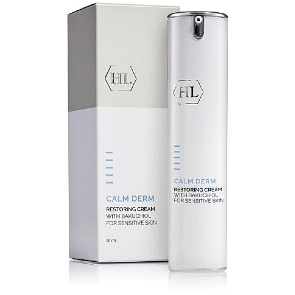 Восстанавливающий крем - Holy Land Cosmetics Calm Derm Restoring Cream For Sensitive Skin With Bakuchiol  фото