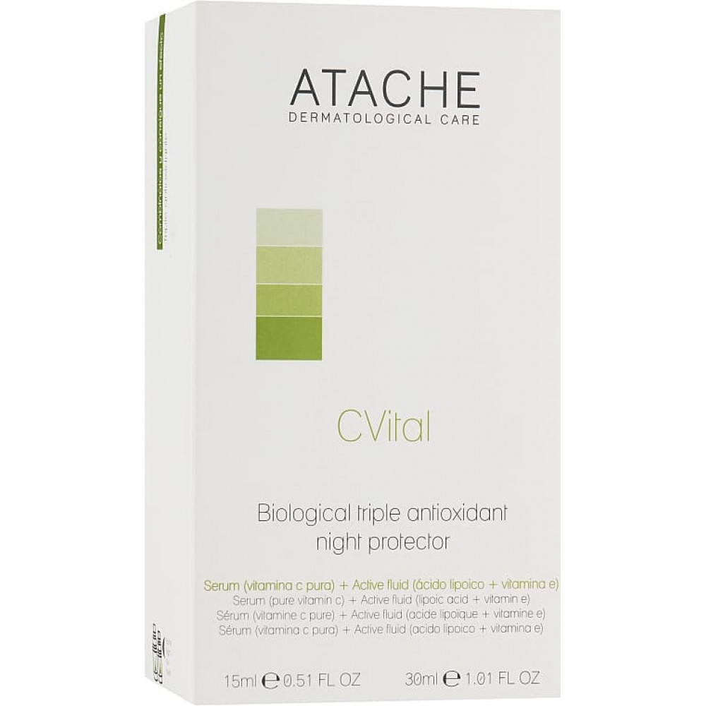 Высокоинтенсивный ночной уход - Atache C Vital Biological Triple-Antioxidant Night Protector фото 5