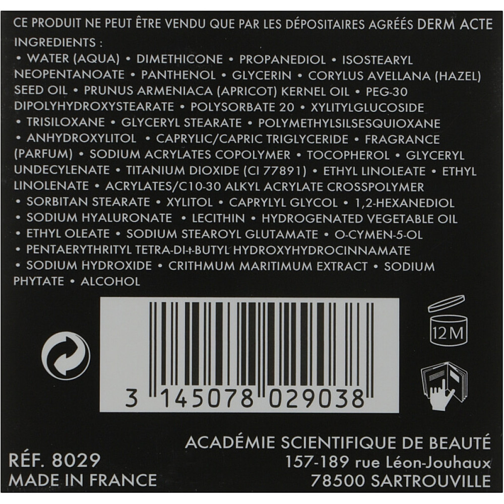 Витаминизированный увлажняющий крем - Academie  Derm Acte Hyaluronic Acid Vitamins B5, E & F фото 3