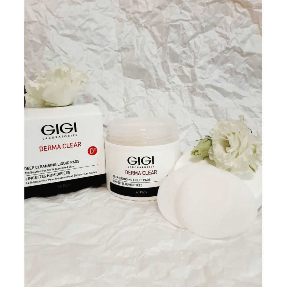 Вологі спонжі для пілінгу - GIGI Derma Clear Deep Cleansing Liquid Pads фото 3